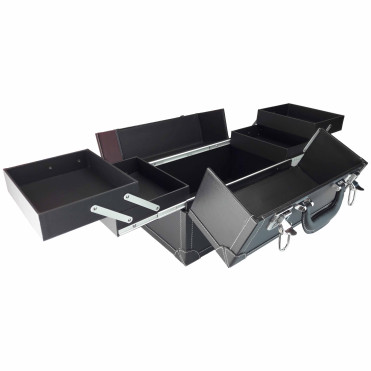 Mallette "Neis" noire aluminium extension de cils manucure onglerie déplacement domicile 2