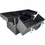 Mallette "Neis" Noire aluminium Extension de Cils Manucure Onglerie déplacement Domicile