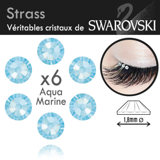 Strass swarowski pour extension de cils onglerie 8 couleurs cristal pierre brillant