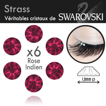 Strass swarovski pour extension de cils et onglerie 8 couleurs 2