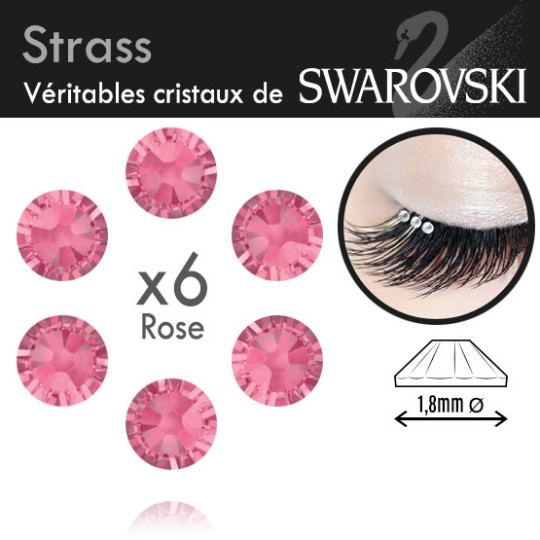 Strass swarowski pour extension de cils onglerie 8 couleurs cristal pierre brillant