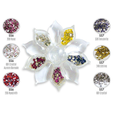 Fleur De Swarovski cristaux couleurs pour extension de cils et onglerie 2