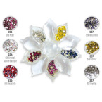 Fleur De Swarovski Cristaux couleurs pour extensions de cils onglerie 