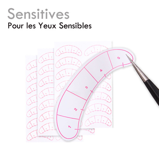 Les "Sensitives" maintient les cils inférieurs extension de cils