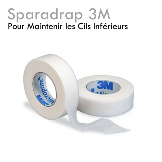 Sparadrap 3M extension de cils protège et isole les cils inférieurs hypoallergénique