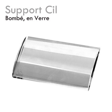 Support Cil en Verre table de travail avec lignes de cils