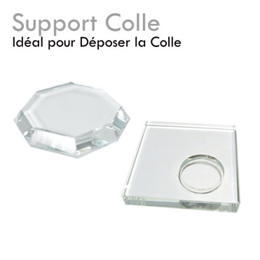Support verre pour déposer la colle à extension de cils 