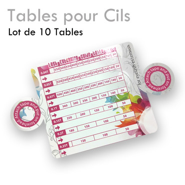 Tables pour cils plan de travail extension de cils