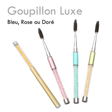 Goupillon Luxe cils extensions de cils entretien quotidien élégant cristal manche capuchon brosse