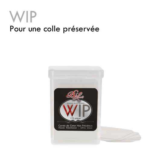 WIP buvard pour colle extension de cils carré non pelucheux essuyer le goulet nettoyer conservation de la colle optimisée