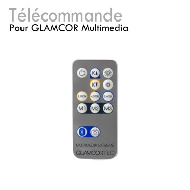 Télécommande pour Glamcor Multimédia bluetooth réglage photos lumière 