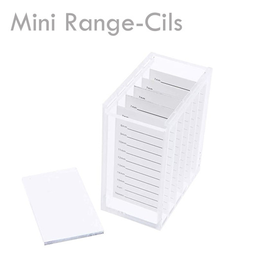 Mini Range Cils acrylique anti poussière pratique petit extension de cils bandes