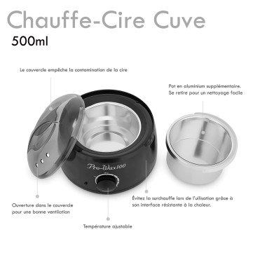 Chauffe Cire Professionnel 500 ml Épilation Parfaite Qualité Institut 2