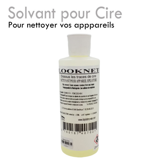 Solvant  pour Cire nettoyer appareils chuffe cire enlever résidus 