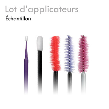 Lot d'Applicateurs cadeau échantillons brosses à cils microbtrosses