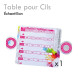 Échantillon Table pour cils