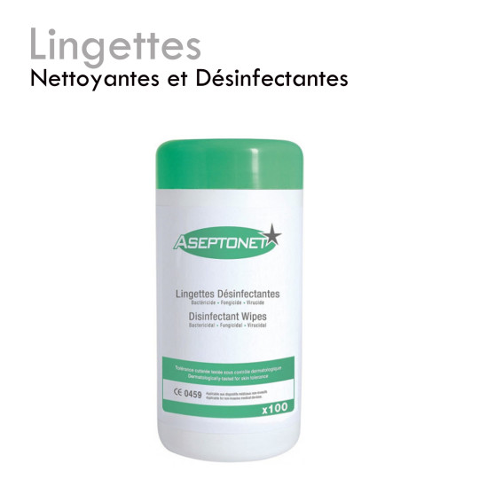 Lingettes Nettoyantes et Désinfectantes fongicide propreté hygiène parfaite