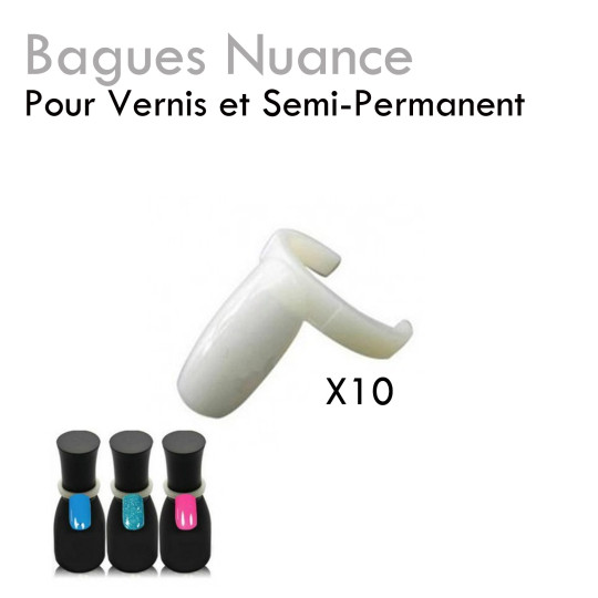 Bague Nuancier nuance onglerie semi permanent vernis support pratique facile