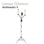 Lampe GLAMCOR MULTIMEDIA X extension cils vlog tik tok double lampe  orientable  smartphone tablette Lampe GLAMCOR MULTIMEDIA X extension cils vlog tik tok double lampe  orientable  smartphone tablette