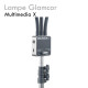 Lampe GLAMCOR MULTIMEDIA X extension cils vlog tik tok double lampe  orientable  smartphone tablette