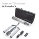 Lampe GLAMCOR MULTIMEDIA X extension cils vlog tik tok double lampe  orientable  smartphone tablette