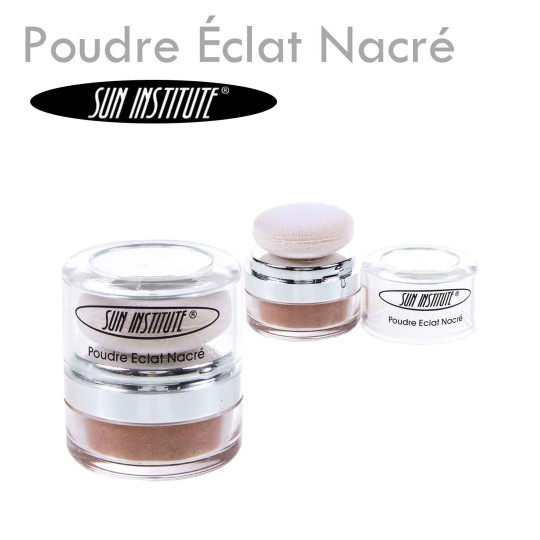 Poudre Éclat Nacré - Sun Institute blush maquillage pas cher lumière visage minéral