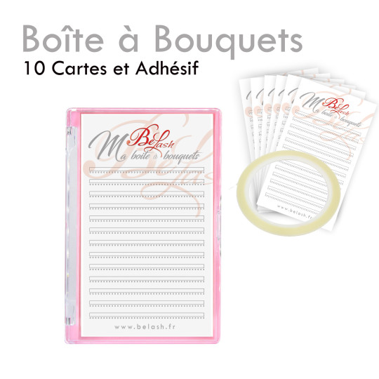 Boite à Bouquets cils extensions volume russe préfaits faits mains préparation pratique