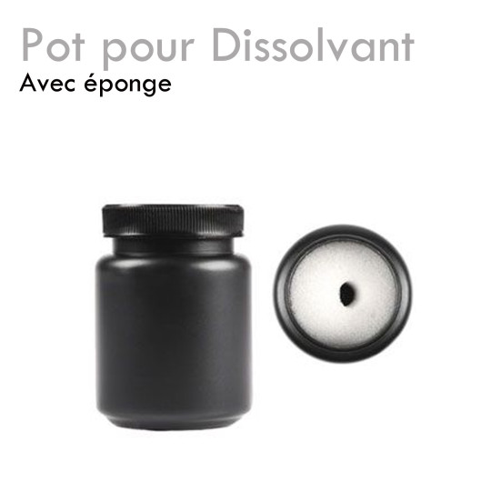 Pot pour Dissolvant éponge remover vernis semi permanent gel ov soak off pratique facile douceur pas cher