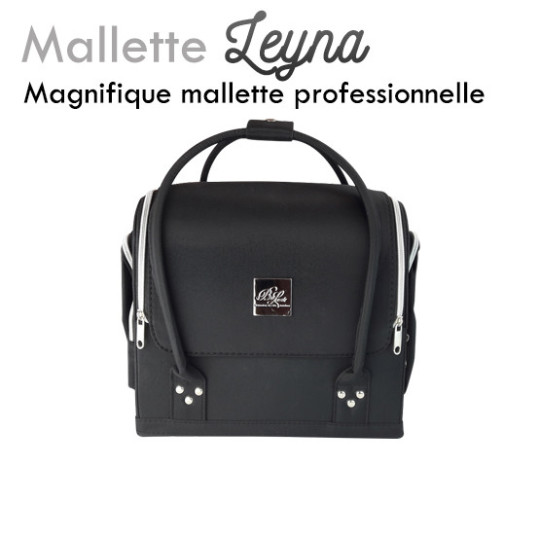 Mallette "Leyna" noire extension de cils manicure onglerie déplacement domicile