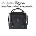 Mallette "Leyna" noire extension de cils manicure onglerie déplacement domicile