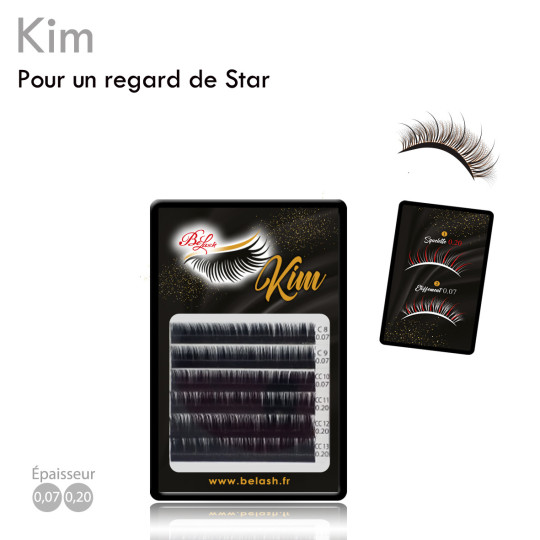 Palette Extension de cils Kim tout en un pour une pose mixte et un regard de star style Kim Kardashian