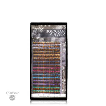 Palette Hologramme Extension de Cils Fantaisie et Pailletées  pour les Fêtes 2