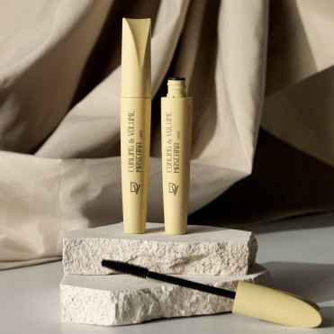Mascara Volume Oil Free, se démaquille à l'eau, compatible avec les Extensions de Cils, Noir et Fluide 2