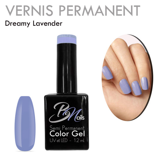 Vernis Semi Permanent Ultra Haute Tenue et Couvrance Optimale. Couleur Tendance Violet Pastel Parme - Meilleur Qualité