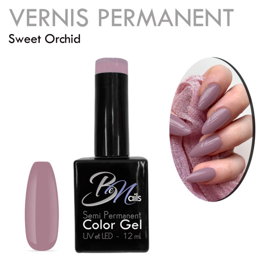 Vernis Semi Permanent Ultra Haute Tenue et Couvrance Optimale. Couleur Tendance Nude Parme Mauve - Meilleur Qualité