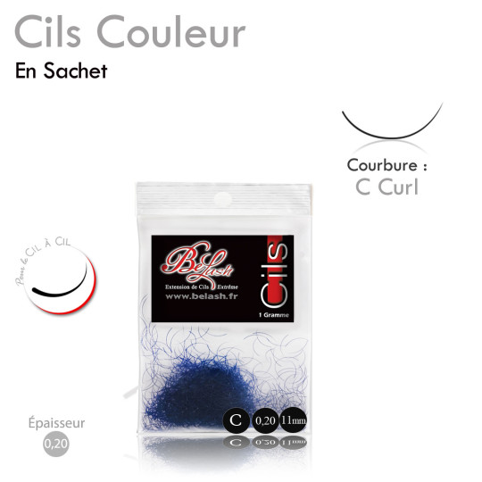 Cils Couleurs en vrac pour Extension cil à cil Fantaisie 