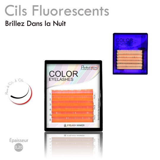 Mini Palette d'Extension de cils Fluo pour des poses Fantaisie Unique