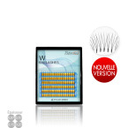 Palette W : Bouquets Préfaits 3D en W, pour Volume Russe Subtil ou Pose Hybride Rapide