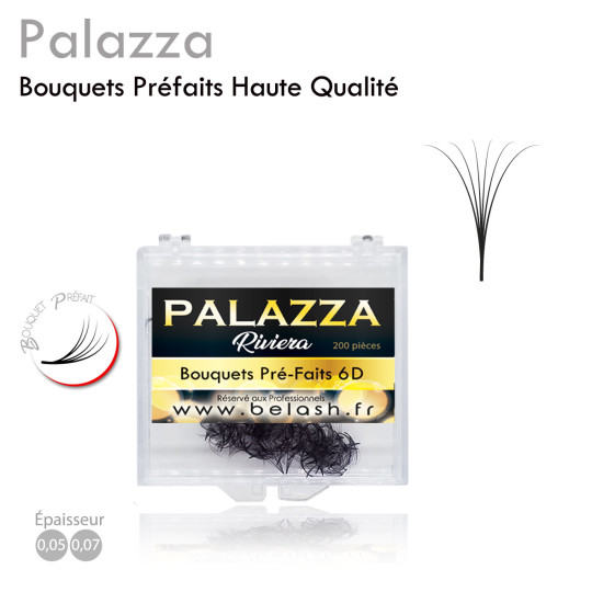 Bouquets Préfaits Palazza pour Volume Russe, des Fans Parfaits Haute Qualité et Haute Adhérence Boite 6D, 8D ou 10D