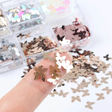 Décorations Papillon Butterfly pour Lash Art, Nail Art, Extensions de Cils et Maquillage 2