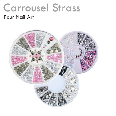 Carrousel Strass Nail Art Décoration Pour Ongles Manucure Originale