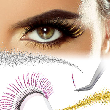 Palette Hologramme Extension de Cils Fantaisie et Pailletées  pour les Fêtes 2