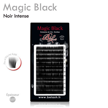 Magic Black 0.07 les Extensions Volume Russe Noir Intense - Le meilleur de la Qualité des Extensions en Soie