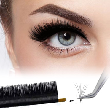 Magic Black 0.07 les Extensions Volume Russe Noir Intense - Le meilleur de la Qualité des Extensions en Soie 2
