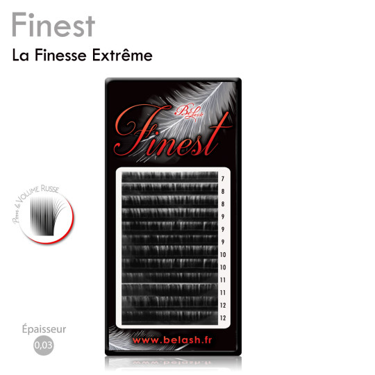 Extension de cils Finest 0.03 pour une Méga-Volume Ultraléger, Les Extensions les plus fines et les plus légères