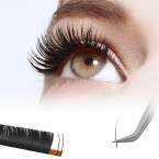 BeKiss Extension de Cil Flat, pointe dédoublée pour un cil à cil ultra léger et doux comme du Cashmere