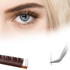 Mini Palette d'Extension de Cils Marron, Cils Brun pour un Cil à Cil effet Naturel