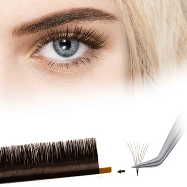 Kit Volume Russe naturel Idéal pour les Blondes : pour des Extension de Cils  sur les carnations claires 2
