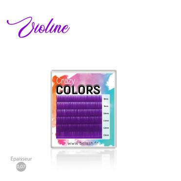 Palette d'Extensions de Cils Crazy Colors en Volume Russe pour des Poses Flamboyantes, Magnifique Couleur PAON ou BLEU PETROLE 2