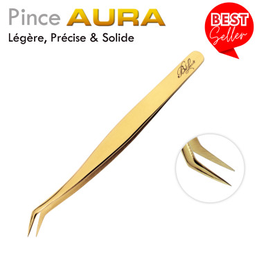 Pinces Goldy pour Extension de Cils Volume Russe Pince dorée Légère, la meilleure qualité, Best seller